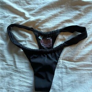 Black Victoria secret high cut thong bikini bottom